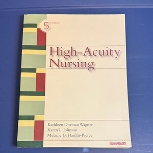 Pearson High-Acuity Nursing Book - Cream and Red